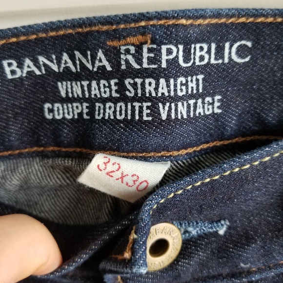 BANANA REPUBLIC MENS VINTAGE STRAIGHT JEANS - Picture 4 of 6